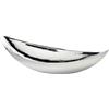 EDZARD Guscio Halifax (lunghezza 40 cm), argentato, lucidato a specchio, in acciaio inox finemente martellato