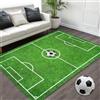 PORFOYO Tappeto da calcio, 80 x 120 cm, The Carpet Beat Soccer, tappeto da gioco, campo da calcio, verde, tappeto da calcio, campo da gioco, sala giochi