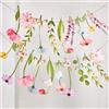 Easy Joy Ghirlanda di Fiori di Carta: Banner Margherite Pastello e Farfalle, Decorazioni Aesthetic per Cameretta, Addobbi da Appendere per Festa in Giardino, Compleanno Bimba, Matrimonio e Baby Shower