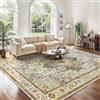 GENIMO - Tappeto Vintage 200x290cm - Antiscivolo, Resistente, Facile da Pulire - Per Soggiorno, Sala da Pranzo, Corridoio - Arancione