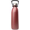 Qwetch - Borraccia termica TITAN ROC 1,5 L Safety Red - Ultra resistente con rivestimento antigraffio - 48 ore freddo/16 ore caldo - impermeabile, lavabile in lavastoviglie - Borraccia in acciaio inox