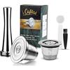 i Cafilas capsule riutilizzabile ricaricabile acciaio inossidabile compatibile con Philips L'OR Barista, Capsule Compatibili Nespresso Nespresso Capsula ricaricabile,riutilizzabili Filtro in Acciaio Inox