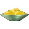 TREND FOR HOME Ciotola Decorativa ⌀ 27 cm Fruttiera in Vetro Centrotavola Vassoio di Caramelle Piatto di Frutta Decorazioni Casa Vaso Decorativo da Interno Portafrutta, Alexis, Verde/Oro