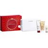 Clarins Radiance Care Set - Beauty Flash Balm 50 ml + Foaming Cleanser 30 ml + SOS Primer White 10 ml + Pouch