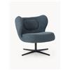 Westwing Collection Poltrona lounge girevole in bouclé Ines