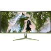 Arozzi Nova 34″ Curved Monitor PC 86,4 cm (34") 3440 x 1440 Pixel 4K Ultra HD LED Verde [AZ-NO-34T2K165-FST]