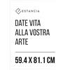 Estancia Cornice Portafoto in Legno Bianco 59,4x81,1 cm (A1) con Vetro Plexi Infrangibile | Moderna Grande Din A1 Bianca