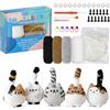 Ortviai Kit Uncinetto Principianti, Kit Adulti Imparare Uncinetto, Set Uncinetto Animali con Filato e Accessori, Guida Passo Dopo Passo, 5 Gattini Fatti a Mano