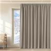 KGORGE Tende Oscuranti Camera da Letto Tende Termiche Isolanti per Interni con Fettuccia Curtains Soggiorno Moderne 1 Pezzo L 300 x A 220 CM, Sabbia