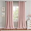 MIULEE Tende Velluto Rosa Chiaro per Interni Tenda Moderne, Eleganti Tenda per Camera da Letto Salotto e Soggiorno, 2 Pezzi Tende Oscuranti Termiche per Interni Velluto Occhielli L 140 x A 225 CM