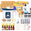 KQU Kit Completo per Fare Candele con Pentola Digitale per Sciogliere la Cera, Set Creazione cCandele Profumate per Adulti, Come Fare le Candele in Casa