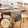 Inhobbok Tavolo da Pranzo Moderno Runner Verde Oro Ginkgo Foglie 33x183cm Impermeabile Decorazione per Tavola Estate Agriturismo Cucina