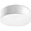 SOLLUX lighting Arena 35 Lampada Da Soffitto Rotonda, Design Minimalista E Moderno, Lampadina E27 (LED) Sostituibile, 1x60 W, Facile Da Pulire, In PVC, 35x35x11 cm, Bianco