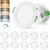 Leselux 4W Faretti LED da Incasso Dimmerabili IP44, Foro 55-68m, 10 Pezzi
