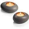 Tescoma 906850.43 Porta Tealight, Grigio, Set 2 pz di dimensioni assortite