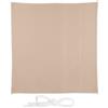 Relaxdays Vela Tenda da Sole per Esterni Quadrata, Idrorepellente, Ombra, Terrazza e Giardino, con Borsa, 2,5 x 2,5 m, Beige, Poliestere