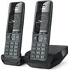 GIGASET COMFORT 520 DUO (NERO) - TELEFONO CORDLESS DOPPIO - VIVAVOCE - PRESA CUFFIE