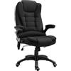 Easycomfort Poltrona Massaggiante da Ufficio e Casa con Altezza Regolabile e 6 Punti di Massaggio, 67x74x107-116 cm, Nera