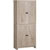 Easycomfort Mobile Cucina a 4 Ante con Mensole Regolabili e Base Rialzata in Legno 80x40x182cm