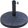 EasyComfort Base per Ombrellone Rotondo per Pali da Ø38 e Ø48 mm, in Resina e Acciaio, Ø45 cm, Bronzo