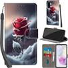 Haninsuze Cover per Samsung Galaxy A56 5G, Rose | Pelle PU Portafoglio, Porta Carte, Magnetica, Libro, Antiurto Custodia