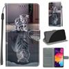 KENHONER Cover Compatibile con Samsung Galaxy A50 / A50S / A30S, Premium Pelle PU Portafoglio Flip Libro Custodia per Samsung A50 [Protezione Completa] - gatto e tigre