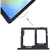 Generico Ricambio Compatibile con Samsung Galaxy Tab A 10.5 4G SM-T595 T595 Carrello Vassoio Alloggio SUPPORTO adattatore SLOT PORTA CARD carrello per SCHEDA SIM + vano Memoria Micro Sd (Nero)