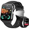 Yxtel Smartwatch Uomo Donna con Chiamate Bluetooth, Display HD da 1,91", Contapassi, Cardiofrequenzimetro, Monitoraggio del Sonno, 100+ Modalità Sportive, Orologio Fitness Impermeabile per Android iOS