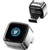 Pisendra Adattatore Wireless CarPlay e Android Auto 2 in 1, Mini Dongle in Alluminio Argento con Pulsante One-Touch per 2 Dispositivi, WiFi 5,8 GHz, Plug & Play, OTA, USB-A/USB-C