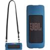 Hzycwgone Custodia per JBL Grip Speaker Bluetooth Compatto,Borsa Cover in Silicone Viaggio per JBL Grip con Tracolla & Moschettone Accessori (Blu Custodia)