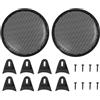 X AUTOHAUX 2 coperture per griglia da 20,3 cm, in rete, protezione per altoparlante auto, per woofer, subwoofer