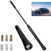Vnuipofa 2 Pezzi Mini Antenna Universale per Auto, Antenna Corta per Auto, Asta Antenna FM/AM da 23 cm e 6,5 cm, per una Migliore Ricezione Radio, Facile da Installare, per la Maggior Parte dei Veicoli