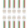 QUARKZMAN 10 Pz MX 1.25mm 4 Pin Connettore Maschio Singola Testa con Cavo 28 AWG 150mm e Connettore Femmina Scheda Madre per Altoparlanti, Strisce LED, Piccoli Elettrodomestici