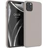 kwmobile Cover per Apple iPhone 11 Pro Max Custodia - Back Case per Smartphone in Silicone TPU - Protezione Gommata - marrone grigio