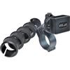HYS Supporto bidirezionale per walkie talkie, clip per manubrio per biciclette e motociclette, morsetto radio portatile compatibile con Motorola Cobra Midland Icom (Z-4)