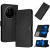 PanXCase Cover Libro per Xiaomi 17 Ultra - Custodia PU Pelle Wallet, Supporto, 3 Porta Carte, Magnetica Antiurto Case (Nero)