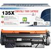 TONTINTA 135X W1350X ( 135A W1350A ) Cartuccia di Toner Compatibile [con CHIP] Alta Capacità 2400 Pagine Nero per Stampante M209 M209d M209dw M207dw M234d M234dw M234sdw M234sdn M235sdw (Confezione 1)