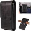 MDJYMYZ Custodia da Cintura con Clip per Cellulare Uomo, 7.2 Porta Cellulare Fondina da Cintura Pelle Telefono Borsa con Slot per Carte Ribaltabili Marsupio per Samsung S25/S24/S23/S22/S21/S20 Ultra, Nero