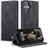 KZB Cover per iPhone 17 Custodia in Pelle Premium Libro Portafoglio Flip Wallet Magnetica Porta Carte Supporto Protezione Case per iPhone 17 - Nero