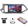 Inefala [4G+128G]Inefala Android 15 Autoradio per Kia Picanto TA 2011-2016 con Wireless Carplay Android Auto, 9 Pollici Touchscreen Stereo Auto Bluetooth con Navi GPS WiFi RDS/FM SWC Retrocamera Mic