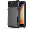 SORAKA Cover per iPhone SE 2022/2020/iPhone 8/7 con portacarte Portafoglio Custodia Armatura iPhone 8/SE 2020 Custodia PC TPU 2 in 1 a doppio strato Custodia paraurti antiurto può contenere 5 carte
