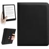 HoYiXi Custodia Universale for 6'' Kindle Paperwhite/6 Kindle 2024 & 2022/Kobo Clara HD Compatibile con 6'' PocketBook/Tolino/Sony E-Book Reader Cover,Nero
