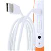 foto-kontor Cavo di Ricambio Compatibile con Ravensburger TipToi Pen Generazione 4 USB Bianco Cavo di Ricarica e Dati per sincronizzazione e trasferimento
