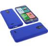 foto-kontor Custodia compatibile con cellulari Brondi Amico Smartphone S+B Nero cover in gomma TPU di colore blu/azzurro