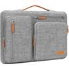 MOSISO 17,3 pollici Custodia Laptop, 17-17.3 pollici Custodia PC Compatibile con Dell, HP, Lenovo, Asus, Acer, Alienware, Lato Aperto Borsa con 4 Cerniera Tasche&Maniglia, Grigio