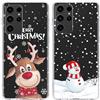 Yoedge 2 × Natale Cover per Samsung Galaxy S23 Ultra 5G 6,8,Trasparente Custodia Morbida Silicone con Addobbi Disegni Aesthetic Regalo Donna Christmas Case per Samsung S23 Ultra 5G, Albero di Natale