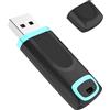 Vansuny Chiavetta USB 32 GB con LED, Chiavette USB 2.0 Pen Drive 32GB Ciano per Trasferimento Dati, PC, Laptop, Autoradio e Smart TV