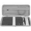 Geekria custodia rigida da viaggio per tastiera compatibile con Logitech MX Keys Mini + MX Anywhere 3, borsa combo tastiera e mouse (grigio scuro)