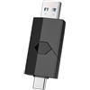 Vansuny Chiavetta USB C 64GB, Pendrive USB 3.0 2 in 1 con OTG, Pen Drive con Connettore Retrattile, Velocità di Lettura 110MB/s, Memoria Esterna per Smartphone Android, PC, Mac, Auto