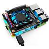 GeeekPi Raspberry Pi Cappello Ventilatore, Scheda di espansione del ventilatore Plus Modulo schermo OLED 0.91 V1.0 per Raspberry Pi 4 modello B